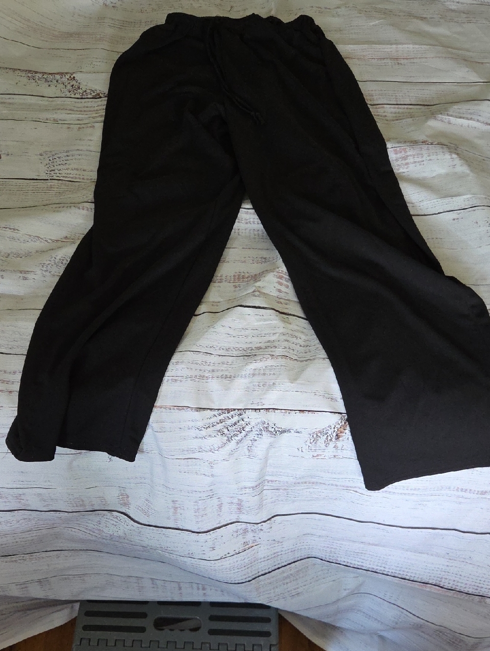 Kathie Lee Collection Black Elastic-Waist Pants